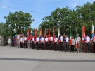 Praporščaki partizanskih odredov in Območnega združenja vojne za Slovenijo.