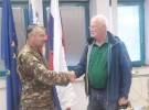 polkovnik Miran Rožanc, predsednik OZVVS Brda Jože Abramič