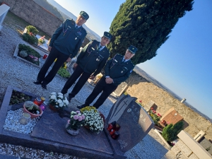 Obisk grobov pokojnih članov OZVVS Brda.