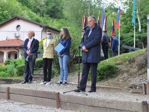 Podžupan Žarko Kodermac padal par besed v imenu Občine Brda