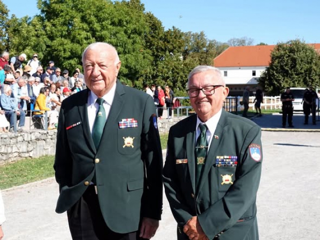 Predsednik ZVVS Ladislav Lipič in Niko Brus