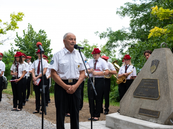 Zvonimir Kristančič, komandant Briškega odreda-osrednji govornik proslave