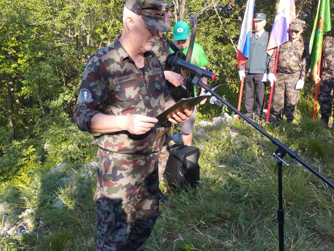 Govornik na prireditvi: predsednik Pokrajinskega odbora ZVVS za Severno Primorsko Jože Abramič.