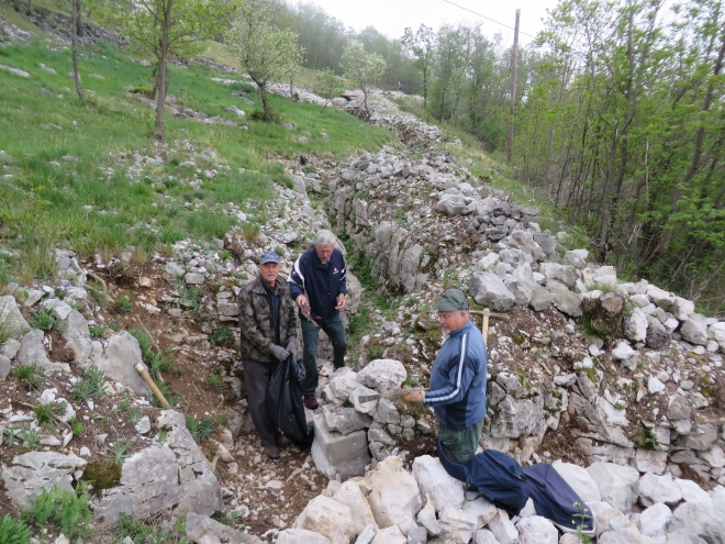 Delavna akcija na Sabotinu 25.04.2015